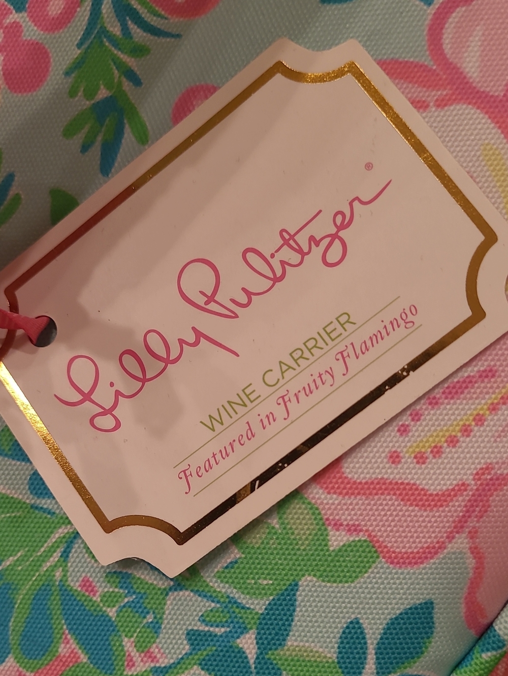 💗 NWT Lilly Pulitzer Flamingo Cooler / Wine Carrier - Picture 5 of 8